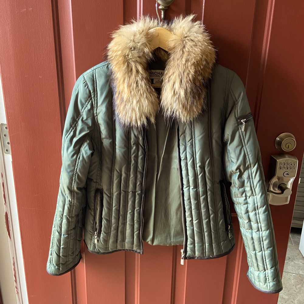 Michael Kors Olive Green Hunter Jacket -Size Small